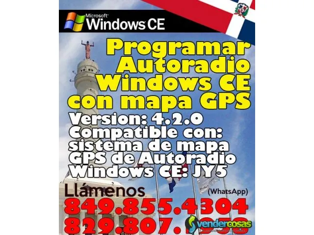 Programar autoradio windows ce con mapa gps rd 1