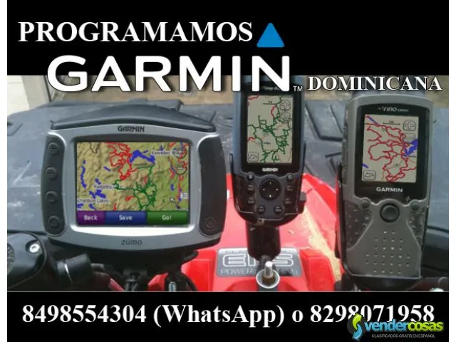 Programar garmin con gps mapa de republica dominic 1
