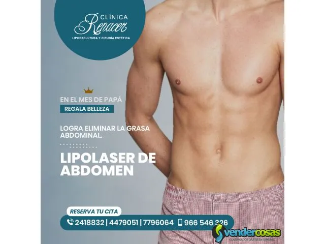 Reduce el abdomen con lipolaser - clínica renacer 1