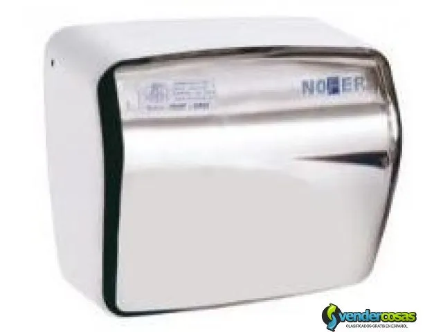 Secador de manos economico nofer acero inox. brillo 1