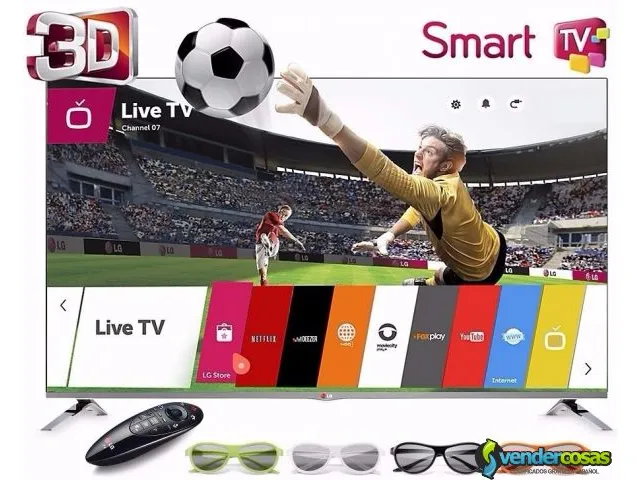 Smart tv lg 50 pulg, 1080 p 3d 2