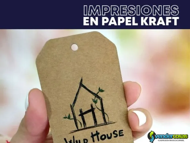 Tags en Papel Kraft Personalizados para tu Marca - san miguel  - Vender Cosas_id25608-1