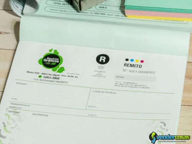Talonarios Personalizados ARCA - San Miguel, Buenos Aires - Vender Cosas_id25935-2