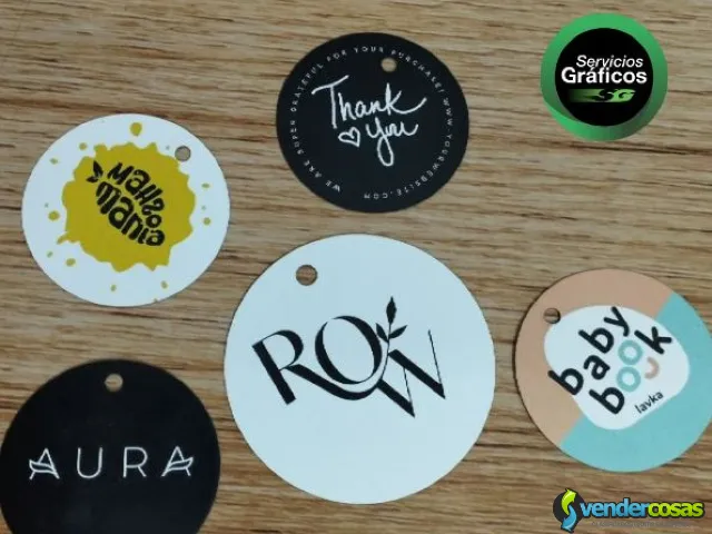 Tarjetas Colgantes Hand Tags Personalizados - San Miguel, Buenos Aires - Vender Cosas_id25688-1