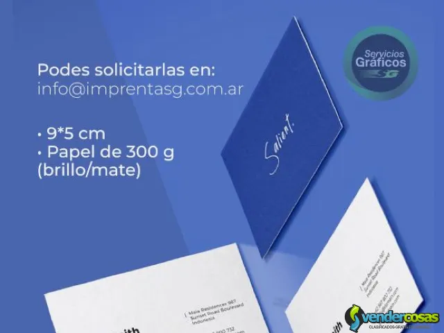 Tarjetas Personales Profecionales Comercios - San Miguel, Buenos Aires - Vender Cosas_id25323-1