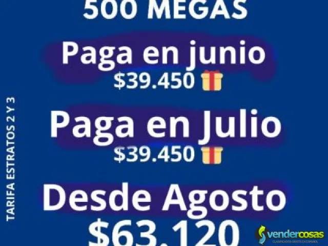 Tigo internet 500 megas $63.120 - Piedecuesta, Santander - Vender Cosas_id25649-1