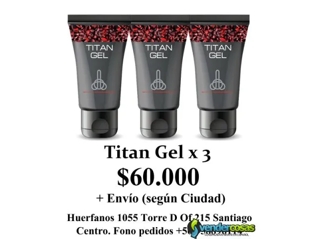 Titan gel original $24990 envio a todo chile  3