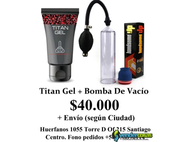 Titan gel original $24990 envio a todo chile  5