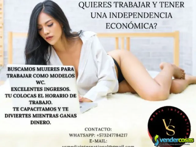 TRABAJA COMO MODELO WEB PARA STUDIOS VS - Medellín, Bolívar - Vender Cosas_id25220-1