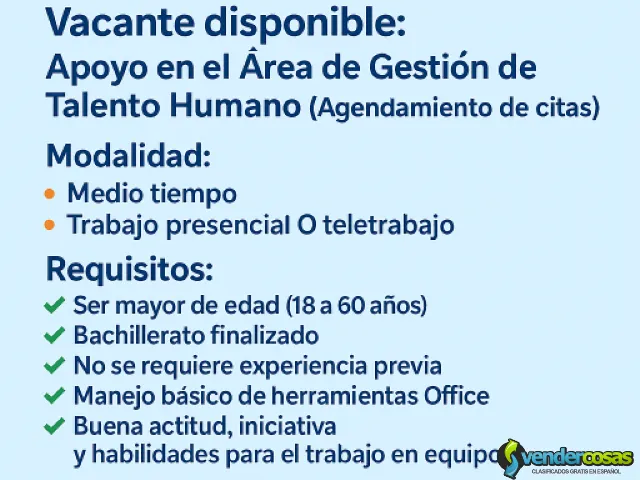 TRABAJO MEDIO TIEMPO - Usme, Bogotá D.C. - Vender Cosas_id25873-1