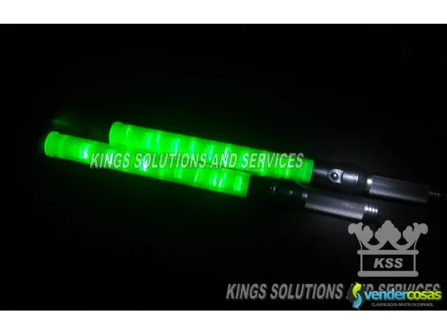 Vara luminosa verde - kings solutions and services –kss 4