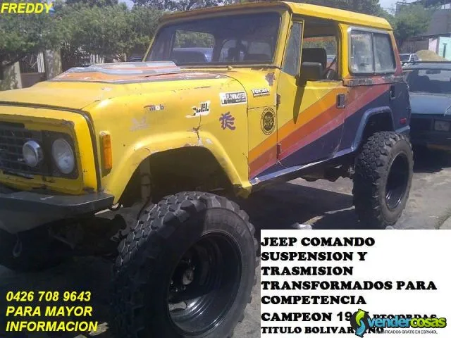 Vendo jeep comando suspension y transmision transformados para competencia inf 0 1