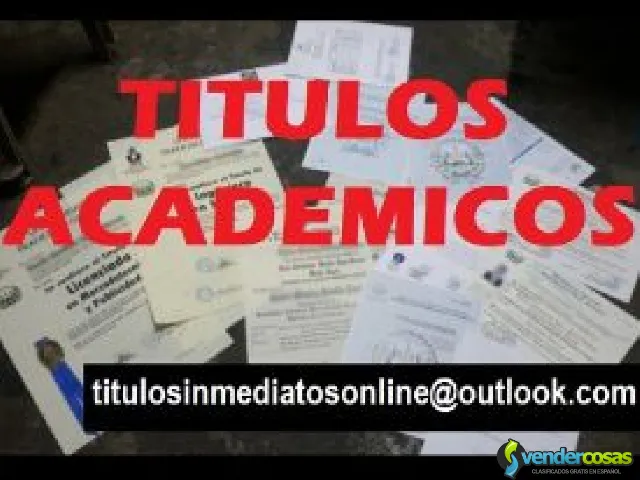 VENDO TITULOS ACADEMICOS - Madrid - Vender Cosas_id24817-1