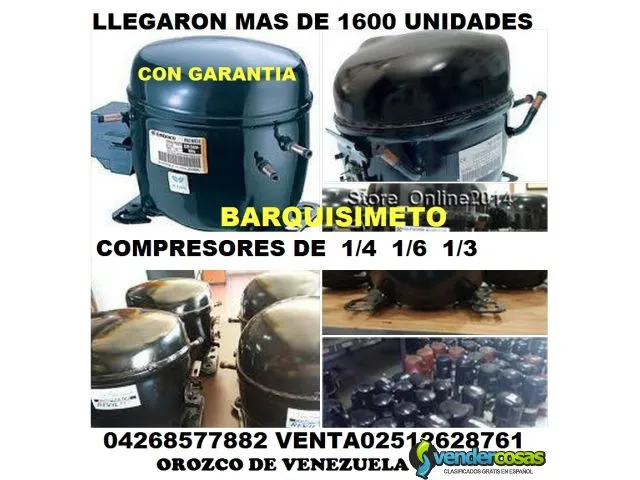 Venta compresores 04169522822 neveras servicio tecnico orozco de venezuela la ve 1