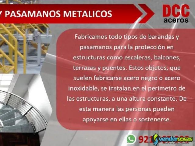 VENTA DE BARANDAS Y PASAMANOS METALICOS - Comas, Lima - Vender Cosas_id24823-1