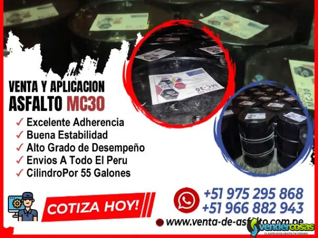VENTA DE CEMENTO ASFALTICO PEN 60/70 - Lima, Cajamarca - Vender Cosas_id24883-2