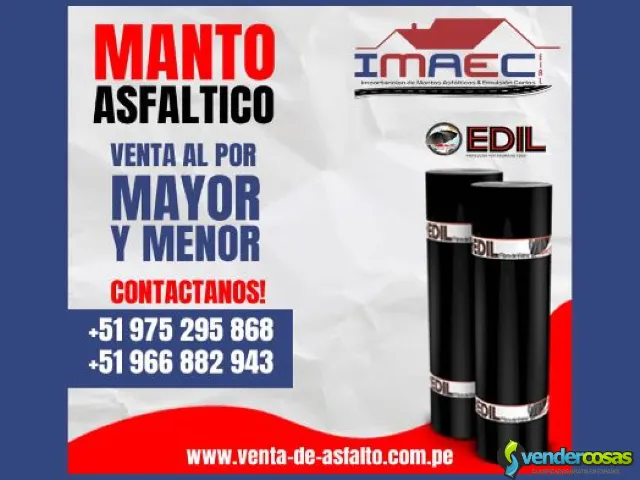 VENTA DE MANTO ASFALTICO EN PERU - Lima, Arequipa - Vender Cosas_id24881-1