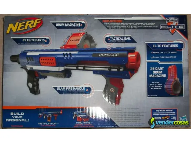 Venta de pistolas de juguetes nerf n strike strongarm 1