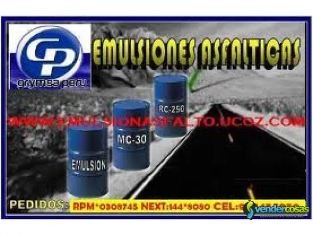 Ventas de emulsion asfaltica 1