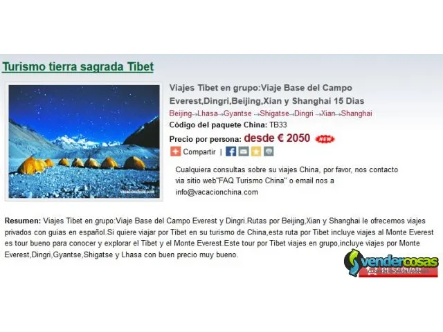 Viajes tibet en grupo:viaje base del campo everest,dingri,beijing y xian  1