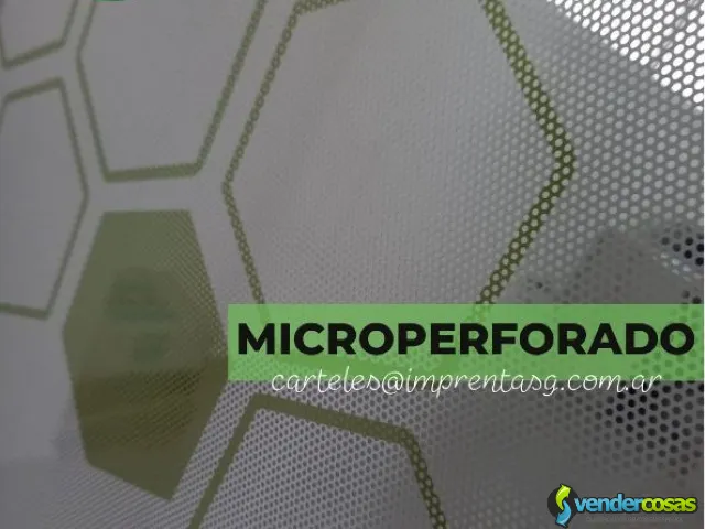 Vinilo Microperforado para Vidrieras y Ventanas - San Miguel - Vender Cosas_id25907-1