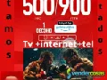 Claro tv más internet 900 megas y tel 