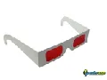 Gafas 3d decodificador lente rojo