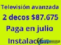 Tigo internet 500 megas más TV avanzada decos paga en julio 